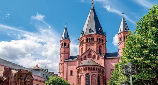 The cathedral in Mainz, Germany